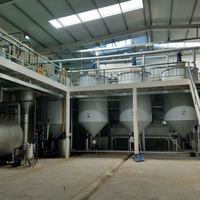 Suministro directo de fábrica 20TPD Planta de refinería de aceite de palma Línea de refinación de aceite de almendra de palma