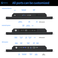 Panel PC Industrial con Pantalla Táctil de Marco Abierto, 4GB RAM, 32GB SSD, Android/Linux/Win 10/Ubuntu OS, HMI, Montaje VESA/En Pared, en Stock