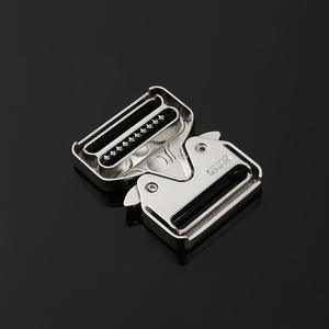 Boucle à ardillon en métal DZQ246-25, attaches argentées et noires pour ceintures tactiques, sacs à dos, accessoires vestimentaires - Product Image 3