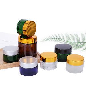 Envase de Vidrio Esmerilado Ecológico con Tapa Dorada, Plateada o Rosa, Personalizado, de 30g, 50g, 80g, para Cosméticos, Cremas y Productos Faciales - Product Image 6