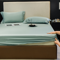Vente en gros de draps plats jumeaux personnalisés 100% tissu en satin de soie pour drap de lit housse et draps plats en satin de polyester