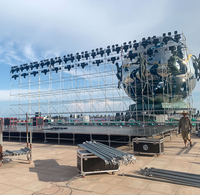 Torre de armazón de acero para altavoces Line Array, armazón de acero para escenarios de conciertos, exhibición de armazones Mingkai