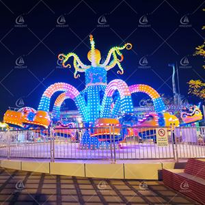 Manège Crazy Dancing Big Octopus 30 places, pour intérieur et extérieur, en fibre de verre, pour fête foraine - Product Image 4