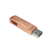 Memoria USB Giratoria Personalizada con Precio de Fábrica, USB 2.0 3.0 de 16GB 64GB Tipo-C, Unidad Flash Externa Móvil de 32GB Tipo-C 128GB