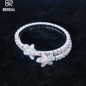 Cadena de Tenis con Diamantes Cultivados en Laboratorio VVS Personalizados, Salida de Fábrica, Oro Blanco, Plata 925, Cadena de Tenis, Joyería Fina para Mujer - Product Image 2