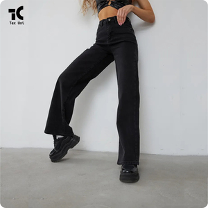 <span class=keywords><strong>Pantalon</strong></span> Harem Élégant et Mignon pour <span class=keywords><strong>Femme</strong></span>, Taille Haute, en Coton Denim Élastique de Haute Qualité, avec Poches, Respirant et Écologique, Idéal pour l'Été - Product Image 2