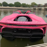 Bateau à réaction de conception supercar 4,7 m en fibre de verre, yacht sportif pour les loisirs sur lac et rivière, capacité 5 personnes
