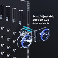 Séparateur d'aquarium avec ventouses, accessoires de bricolage conçu clair, facile à plier, à découper et à assembler pour Aquarium