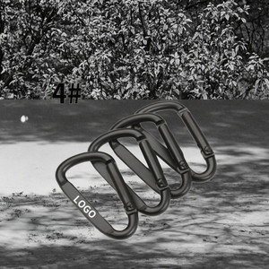 Bán Buôn 4Cm 1.65 Inch Phẳng D-Ring Mini Nhôm Carabiner Biểu Tượng Tùy Chỉnh Keychain Móc Cho Cắm Trại Đi Bộ Đường Dài OEM Tùy Chỉnh Thép - Product Image 4
