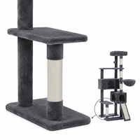Tour d'escalade pour chat OEM en gros, multi-niveaux, avec paniers doubles, lit et rampe à gratter