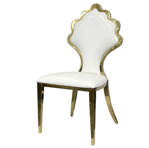 Silla moderna de acero inoxidable dorado para bodas y fiestas, muebles de restaurante de nuevo diseño para hoteles, suministro al por mayor - Product Image 4