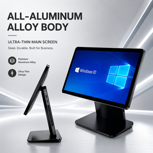 15.6 Inch Aluminum Dual Terminal Touch Screen All in One Cash Machines - Product Image 1