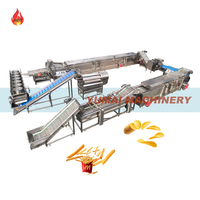 100kg 200kg 500kg Full Set Snel Bevroren Voorgebakken Frieten Productielijn Cassave Verse Vinger Maken Machine