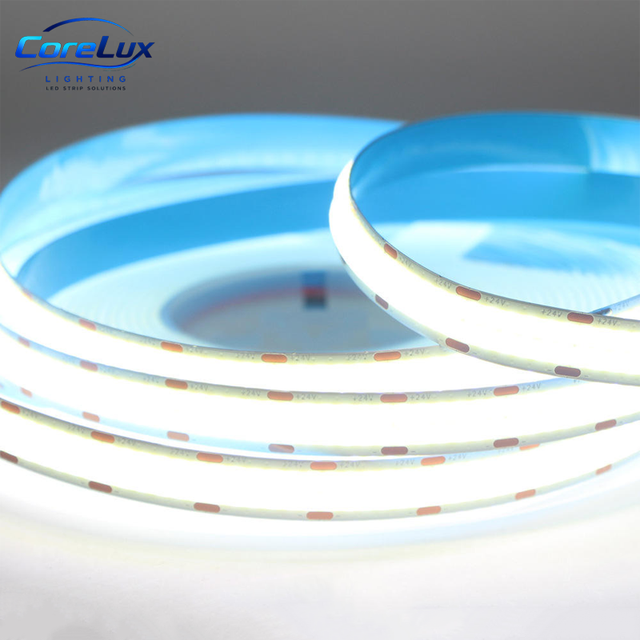 Ultra High Density 1600 LEDs/M Double Row COB LED Strip 30mm 40W/M DC24V Ra90 IP20 Flexible Indoor Lighting