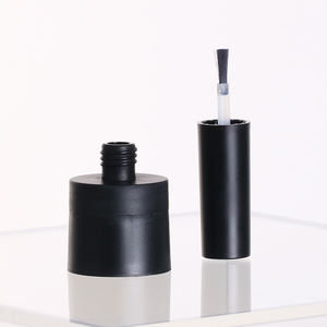 Flacon de vernis à ongles en plastique noir avec bouchon à vis HDPE, personnalisable avec logo, en gros, 5-15 ml - Product Image 2