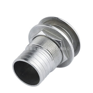 Conector de tubo de drenaje marino de acero inoxidable 316, diámetro interno de medio rosca para reparación y reemplazo de embarcaciones - Product Image 1