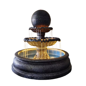 <span class=keywords><strong>Fontaine</strong></span> de maison en polyrésine, petite cascade intérieure <span class=keywords><strong>jardin</strong></span> <span class=keywords><strong>fontaine</strong></span> d'arrosage de chute d'eau extérieure <span class=keywords><strong>avec</strong></span> lumière à vendre - Product Image 3