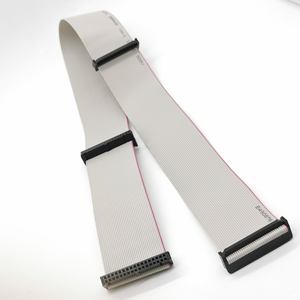 Cavo Piatto IDC FC-2*20P 40Pin Passo 2.54mm Nero PBT+G/F PTFE UL2651 28AWG Passo 1.27mm OEM/ODM per Computer e Moto - Product Image 3