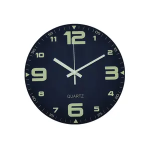 Different Size Radio Control Quartz Movement Wood Plastic Glass Custom Wall Clock