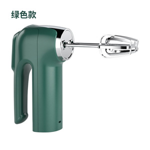 Electric Egg Beater Handheld Wireless Double Head Mixer For Egg Whites Cream Baking Tool Green Blue Color - Product Image 5