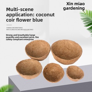 Flower Basket Coconut Palm 8 Inches Durable Breathable Home <strong>Gardening</strong> Non-woven Fabric <strong>Liner</strong> - Product Image 4