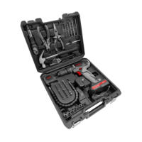 Taladro percutor inalámbrico eléctrico de 18 V con batería de litio KCD330-C51PCS y alicates, juego de herramientas de alta calidad con estuche BMC