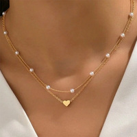 Collares con colgante de diamante de bajo MOQ, atractivos, modernos, sencillos, personalizados, populares y a la moda.