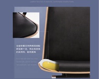 Moderne apparence base en aluminium dossier haut avec boutons chaise en bois design avec roulette