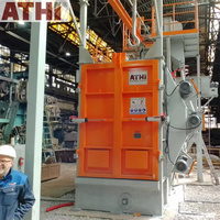 Machine de sablage à crochet série Q37, capacité 1000 kg, pompe à roulement, contrôlée par PLC, certifiée CE/ISO9001 pour la fonderie d'acier