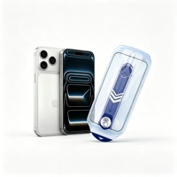 Accessoires pour téléphones mobiles : Protection d'écran en verre trempé HD transparent de 0,33 mm avec colle intégrale pour iPhone 17 18 Pro Max, application facile