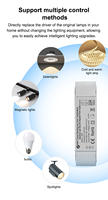 Projecteur intelligent sans fil Tuya Smart Life Zigbee avec variateur d'intensité, réglage de la température de couleur de 2700K à 3600K
