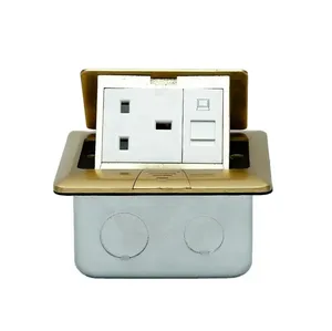 HTD-17X 10A 220V-250V Kitchen Switches And Sockets Pop Up Power Socket Electrical Floor Box Socket Luxury
