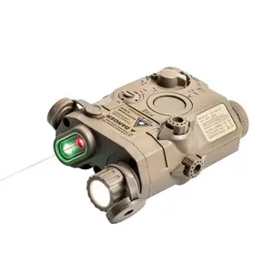 PEQ-15 FMA Night Frame Combat Laser PEQ-15 gun flashlight LED White Green L Infrared tactical Illuminator battery box