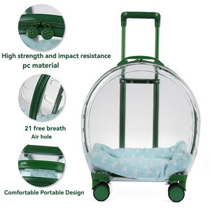 Vente en gros d'usine, poussette pour animaux de compagnie à motif uni tendance, avec roues et étui zippé pour les promenades en ville, chat, <span class=keywords><strong>chien</strong></span> - Product Image 5