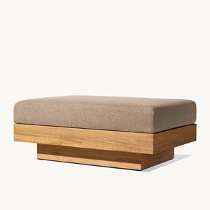 Ensemble de canapés de luxe modernes en rotin pour l'extérieur, mobilier de jardin durable en bois de teck pour terrasses, restaurants, piscines, hôtels, parcs et cours. - Product Image 6