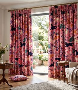Playful Corgis And Dachshunds Curtain Velvet Or Blackout Art Nouveau <b>Window</b> Each Panel Elegant Decorative Fabric Drapes - Product Image 3
