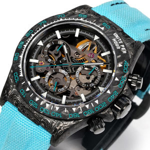 Montre pour jeunes de couleur bleu noir, en fibre de carbone, multifonctionnelle, avec date automatique, ultra légère, pour le tennis, le badminton et le basketball - Product Image 3