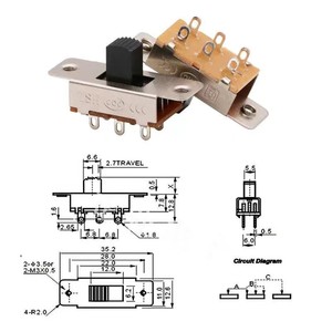 Interrupteur à bascule 3A 6A 6 broches 3 positions pour aspirateur, accessoire de réfrigérateur de voiture - Product Image 3
