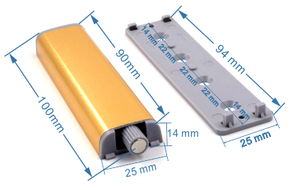 Presa a tocco magnetico a porta singola stop push per aprire il sistema di chiusura magnetica dell'armadio - Product Image 6
