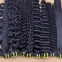 Lot de Cheveux Naturels Vietnamiens et Indiens 12A en Gros, Double Trame, Remy, Extensions de Cheveux Humains, Cuticules Alignées, Cheveux Vierges en Paquets
