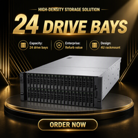 Serveur Rack 4U d'occasion PowerEdge R920 avec 24 baies de disques, processeur Intel Xeon 2,2 GHz, stockage d'entreprise