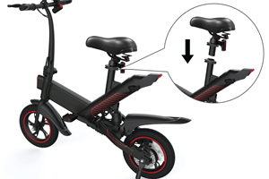Gyroor Electric Bicycle 14" 350w Foldable E Bike 36 Voltage Battery Removable Riding Electric Bicycle - Product Image 2