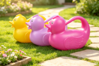 Arrosoir en plastique en forme de canard de 1,8 litre, best-seller d'usine, mignon, pour enfants, arrosoir de jardin pour enfants