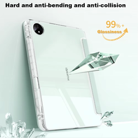 Étui magnétique pour Matepad Pro Max 13,2 pouces 2026 3+Y, support multi-angles, transparent, en cuir PU HD, acrylique, avec porte-stylo