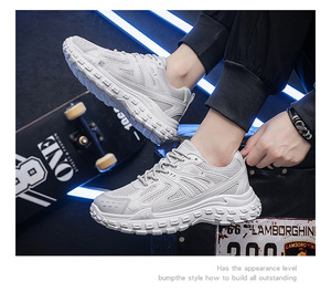 รองเท้าตาข่ายระบายอากาศได้ดีแนวสปอร์ตสำหรับผู้ชาย, รองเท้ากีฬาสวมใส่สบายสำหรับวิ่งวิ่งและเล่นกีฬาฤดูร้อนและฤดูหนาว - Product Image 3