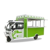 Chariot Alimentaire en Promotion Vendeur de Glaces et Hot-Dogs Mini Restaurant Mobile Camionnette de Cuisine /Tricycle à Café Food Truck