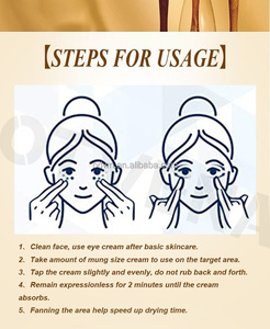 Otvena Brightening Eye Skin riparazione incandescente sotto la <span class=keywords><strong>crema</strong></span> per gli <span class=keywords><strong>occhi</strong></span> per <span class=keywords><strong>borse</strong></span> per gli <span class=keywords><strong>occhi</strong></span> antirughe istantanee rimozione del gonfiore delle occhiaie - Product Image 4