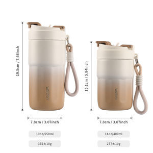 Tasses à café portables de haute qualité 400ml 550ml gobelets d'été garde le froid 24 heures sans Bpa personnalisé 316 tasse de bureau en acier inoxydable - Product Image 3