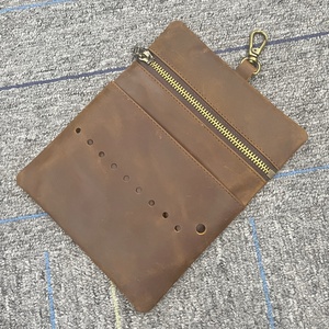 Pochette de rangement pour balles de golf Boshiho en cuir véritable, sport, luxe, imperméable, design durable, organiseur d'accessoires de golf, sac pratique - Product Image 1