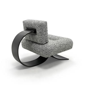 Fauteuil de détente Alta, fauteuil lounge rétro, design sirène, fauteuil inclinable relaxant, fauteuil paresseux, mobilier de salon pour la maison - Product Image 4